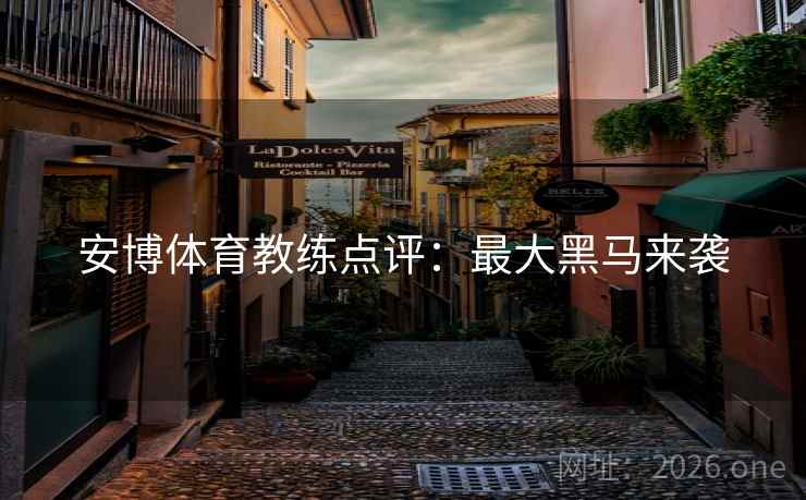 安博体育教练点评:最大黑马来袭