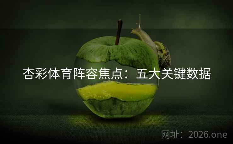 杏彩体育阵容焦点:五大关键数据