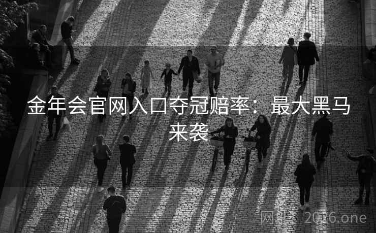 金年会官网入口夺冠赔率:最大黑马来袭
