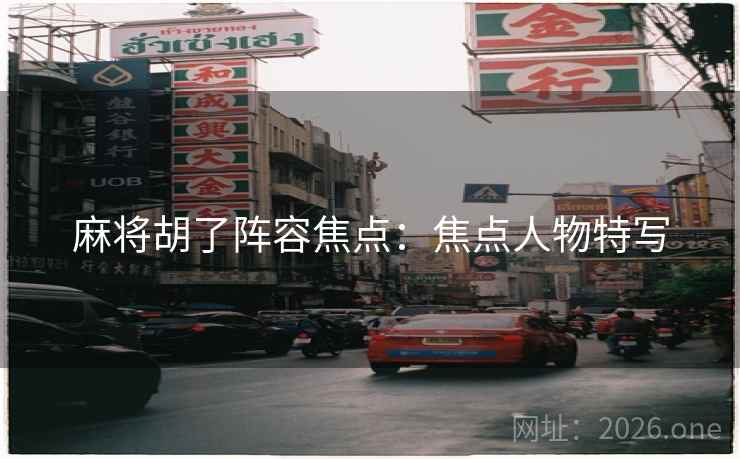 麻将胡了阵容焦点:焦点人物特写