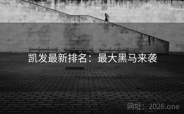 凯发最新排名:最大黑马来袭  第2张 凯发最新排名:最大黑马来袭  第2张