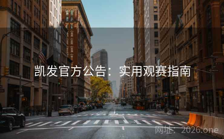 凯发官方公告：实用观赛指南